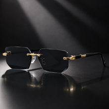 Men's Black Rimless Sunglasses