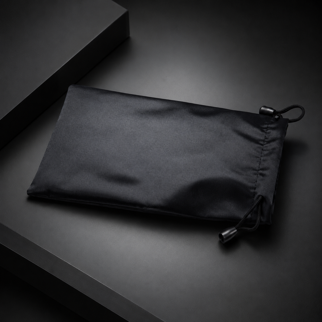 noframe microfiber pouch, included with every pair