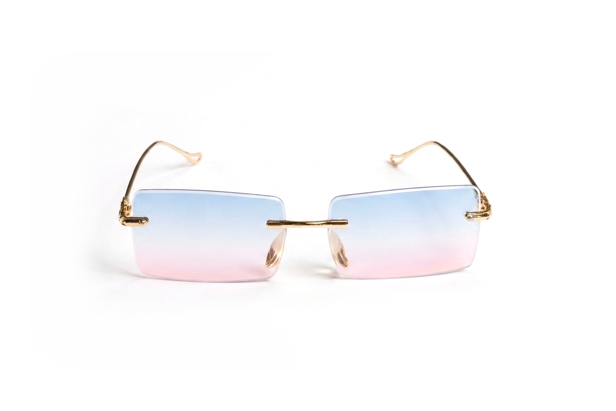 Opal rimless sunglasses, front view