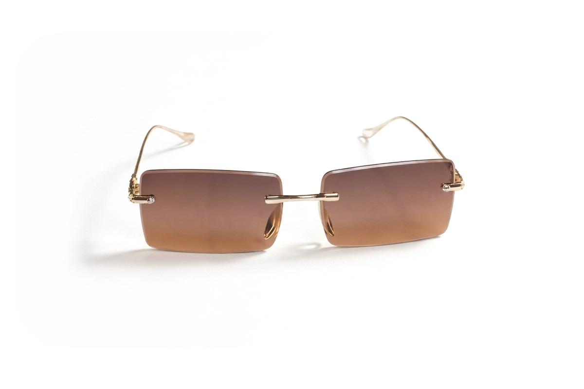 Sable rimless sunglasses, front view